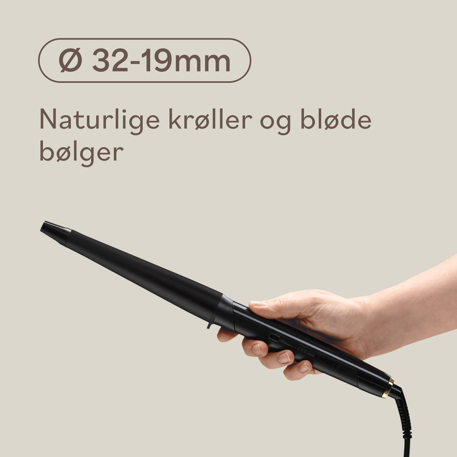 Curling Tong - &Oslash; 32-19mm